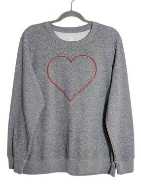 Home Free Womens Gray Tennessee Heart Graphic Sweatshirt Size XL